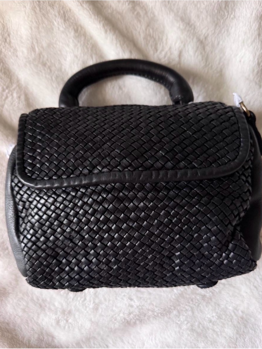 Bolsa Nova Lily Black Italian Crossbody Bag - Picture 3 of 7